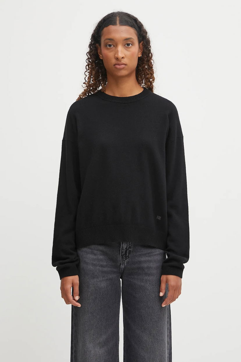 Cветр Napapijri Napapijri D-Mis Wool Blend Sweater чорний | NP0A88XL9411