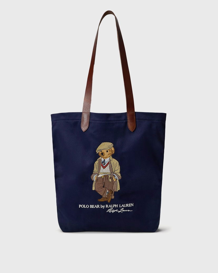 сумка-тоут Polo by Ralph Lauren Polo Bear Canvas Tote Bag by Ralph Lauren темно-синій | 405974589001