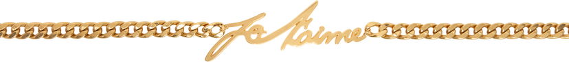Браслет Balmain Balmain Brass Chain Belt with "Je t'aime" Script Металік | EN1WJ174MBRA