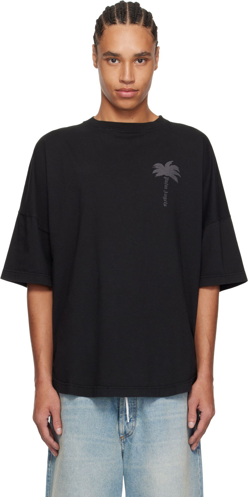 Футболка Palm Angels Palm Angels Palms Over T-Shirt чорний | PMAA002S25JER0041313