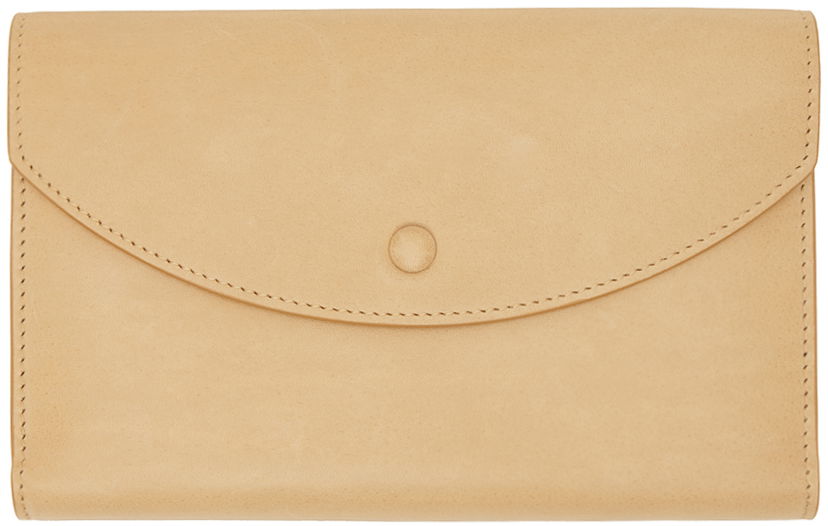 Гаманець The Row Leather Envelope Wallet бежевий | W1677-L72