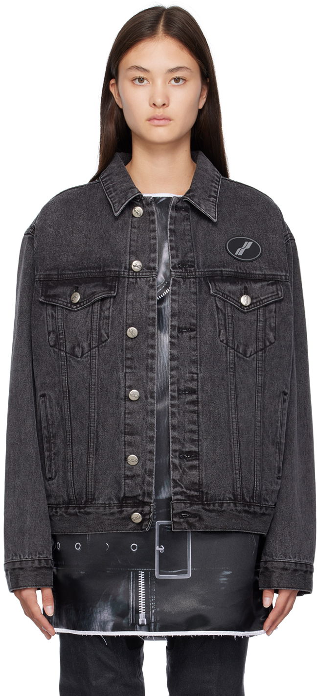 Куртка We11done We11done Faded Denim Jacket чорний | WD-DJ4-20-017-U-WB