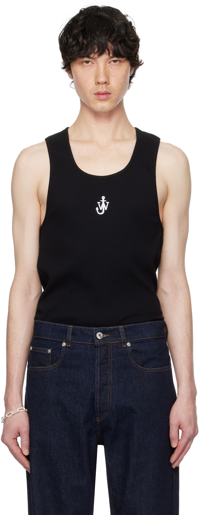 Безрукавка JW Anderson JW Anderson Anchor Logo Tank Top чорний | JO0246-PG1512