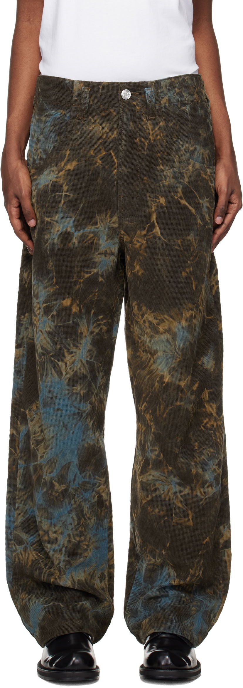 Штани Bluemarble BLUEMARBLE Nebula Tie-Dye Corduroy Trousers Різнокольоровий | PA41 CD02B24 GRE