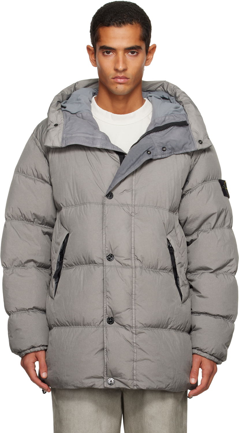 Куртка Stone Island Stone Island Crinkle Reps NY Down Jacket Сірий | K2S15 4100012 S0A23