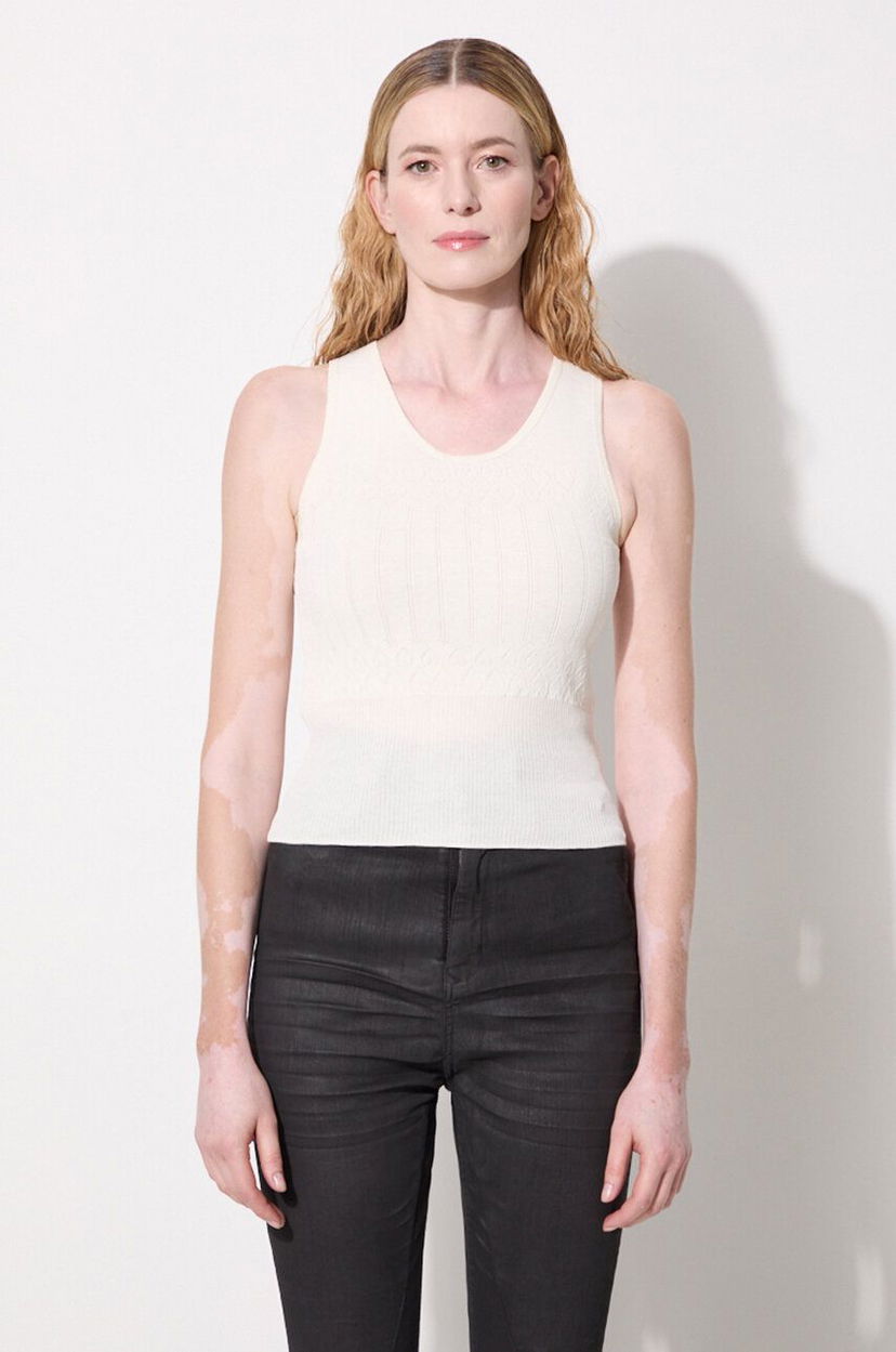 Безрукавка JW Anderson Pointelle Tank Top бежевий | KW1133.YN0324.001