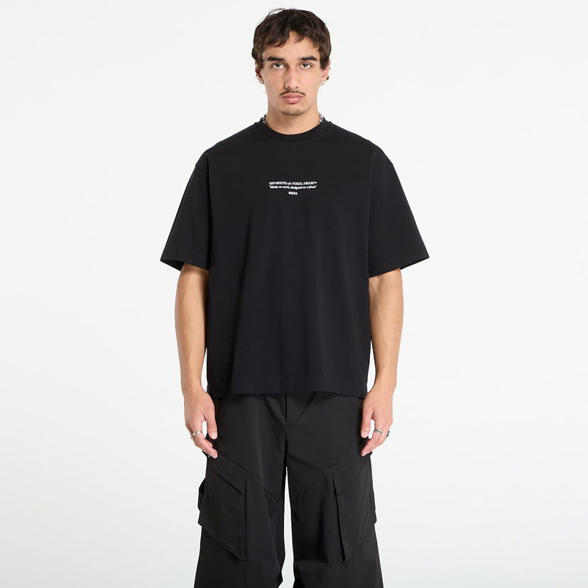 Футболка Off-White Off-White Statement Skate Short Sleeve T-Shirt чорний | OMAA120F25JER0111001
