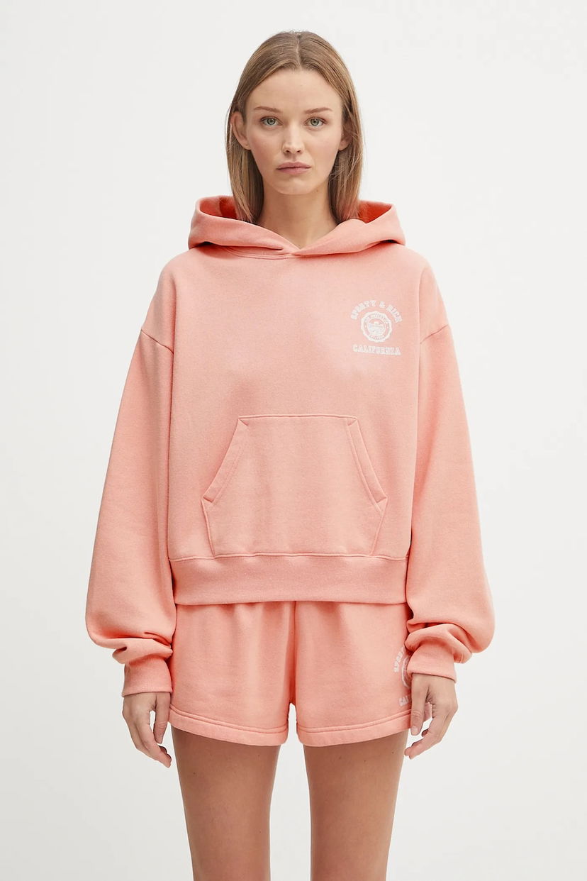 Світшоти Sporty & Rich Sporty & Rich California Emblem Soft Cropped Hoodie Рожевий | ST085625508P141