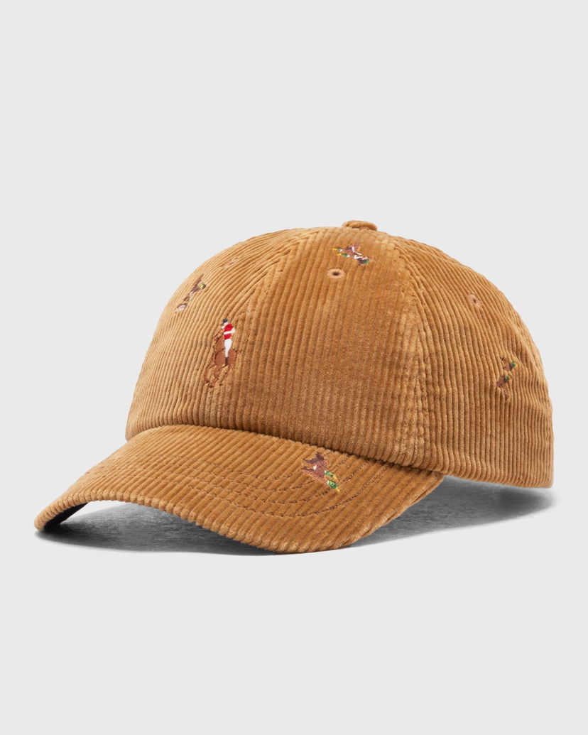 Кепка Polo by Ralph Lauren Embroidered Corduroy Baseball Cap бежевий | 710979195001