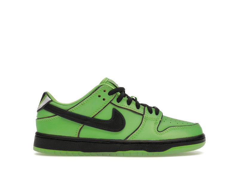 Кросівки та взуття Nike SB SB Dunk Low The Powerpuff Girls Buttercup (PS) Зелений | FZ8832-300