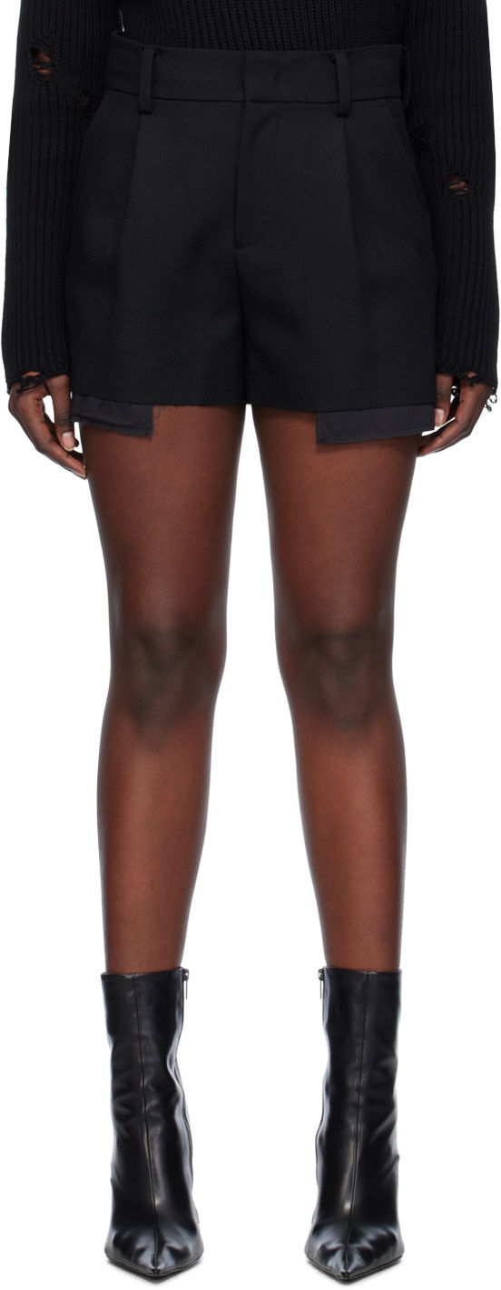Шорти We11done We11done Layered Shorts чорний | WD-PT0-24-201-M-BK