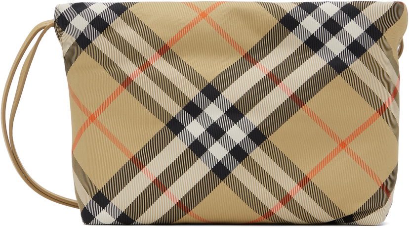 сумка-тоут Burberry Burberry Kids Check Pouch бежевий | 8096210