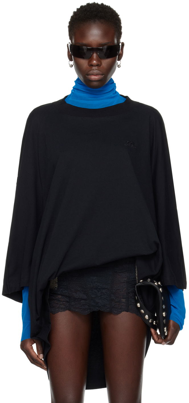 Футболка Jean Paul Gaultier Jean Paul Gaultier Shayne Oliver Edition Oversized T-Shirt чорний | 24/27-U-TS068B-J063-00A