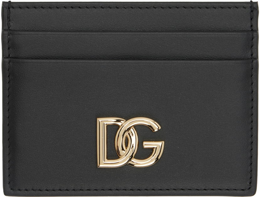 Гаманець Dolce & Gabbana Black 'DG' Card Holder чорний | BI0330 AW576