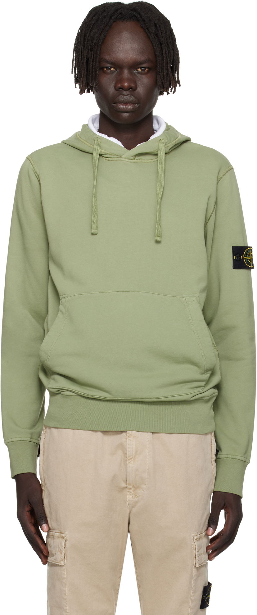 Світшоти Stone Island Stone Island Organic Cotton Fleece Hoodie Зелений | K2S15 6100062 S0051