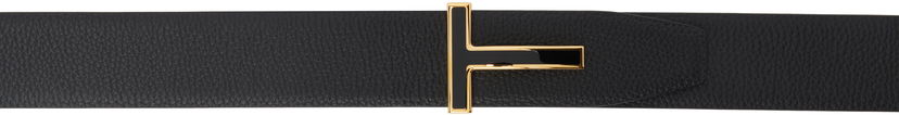 Ремені Tom Ford TOM FORD Grain Leather T Belt чорний | TB247-LCL237G