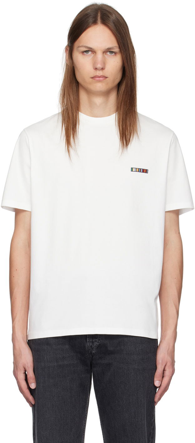 Футболка Paul Smith Paul Smith Signature Stripe Logo T-Shirt білий | M1R-919T-NP4724-02