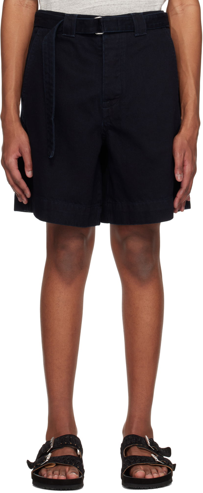 Шорти Róhe Relaxed Utility Shorts темно-синій | 314-31-071