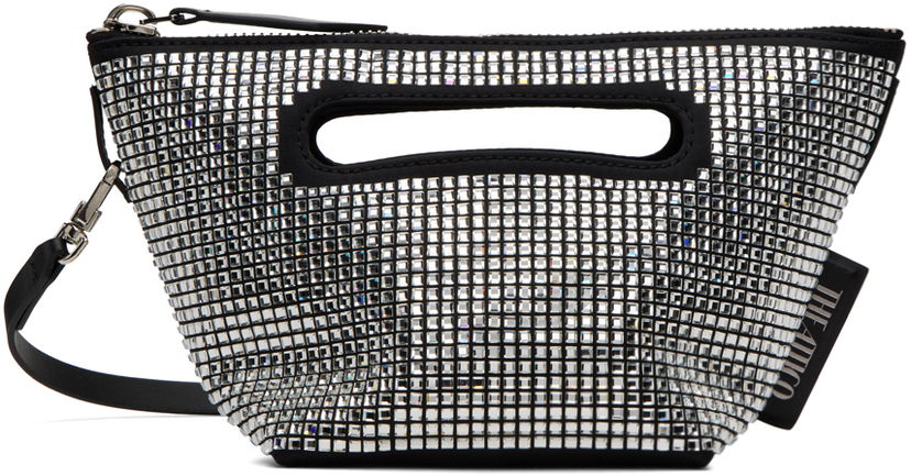 Сумочка The Attico The Attico Via dei Giardini 15 Crystal-Embellished Clutch чорний | 241WAH48 V015B