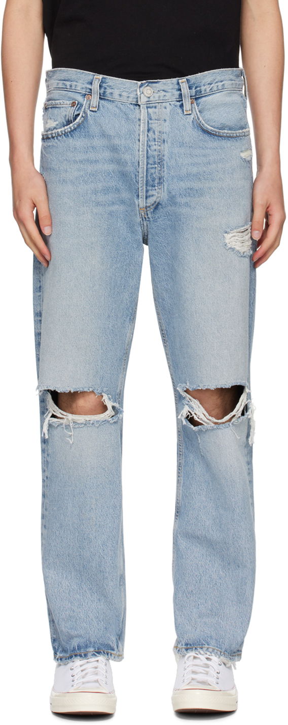 Джинси AGOLDE AGOLDE 90's Distressed Jeans Синій | A642B-1206