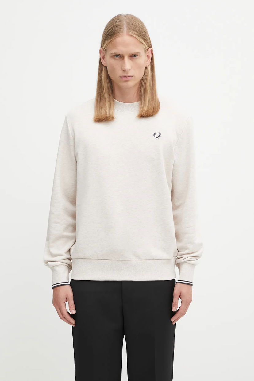 Світшоти Fred Perry Fred Perry Crew Neck Sweatshirt бежевий | M7535