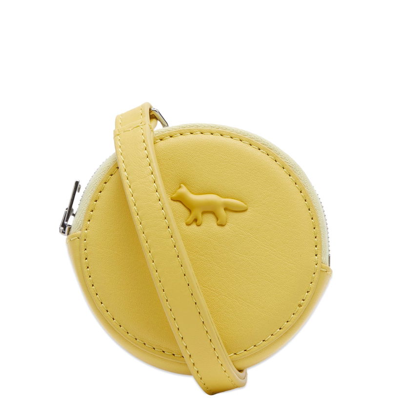 Гаманець MAISON KITSUNÉ Cloud Zipped Coin Purse Жовтий | MW05347LC0045-P318