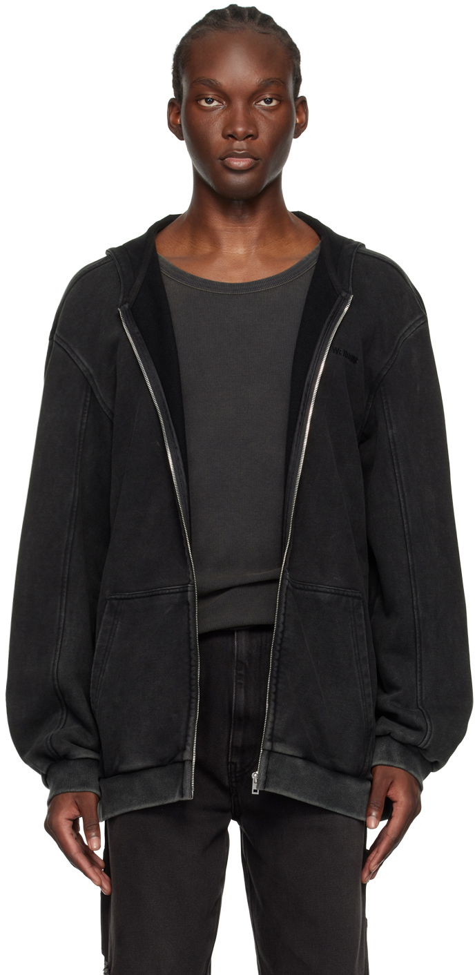 Світшоти We11done Studded Hoodie чорний | WD-TJ2-24-857-U-BK