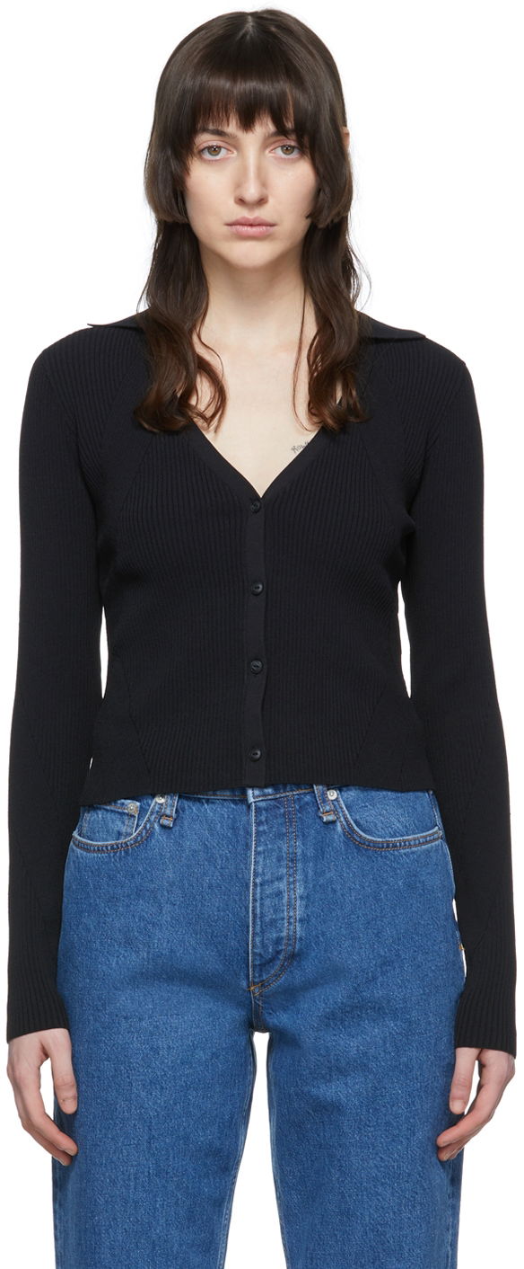 Cветр rag & bone Rag & Bone Knit Cardigan чорний | WAS22P044LD44