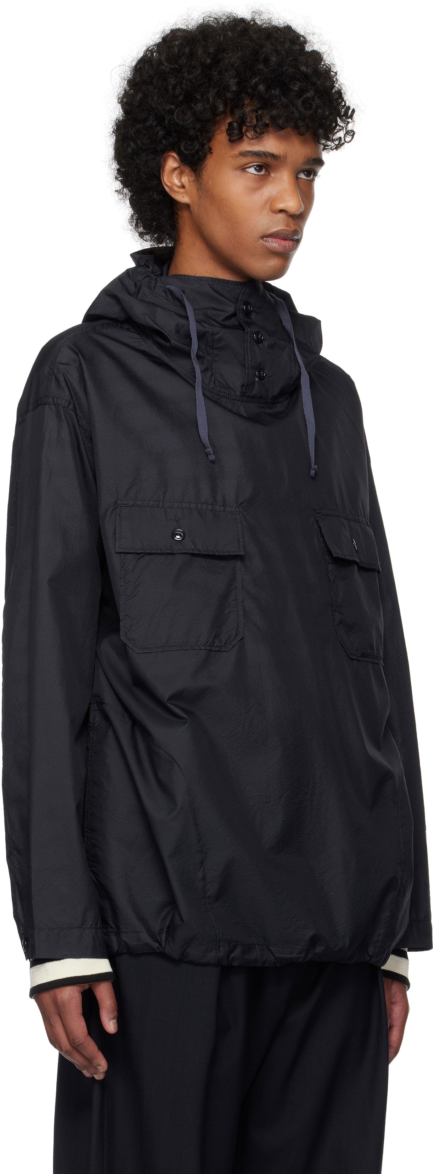 Вітровка Engineered Garments Engineered Garments Cagoule Anorak чорний | 25S1A010, 1