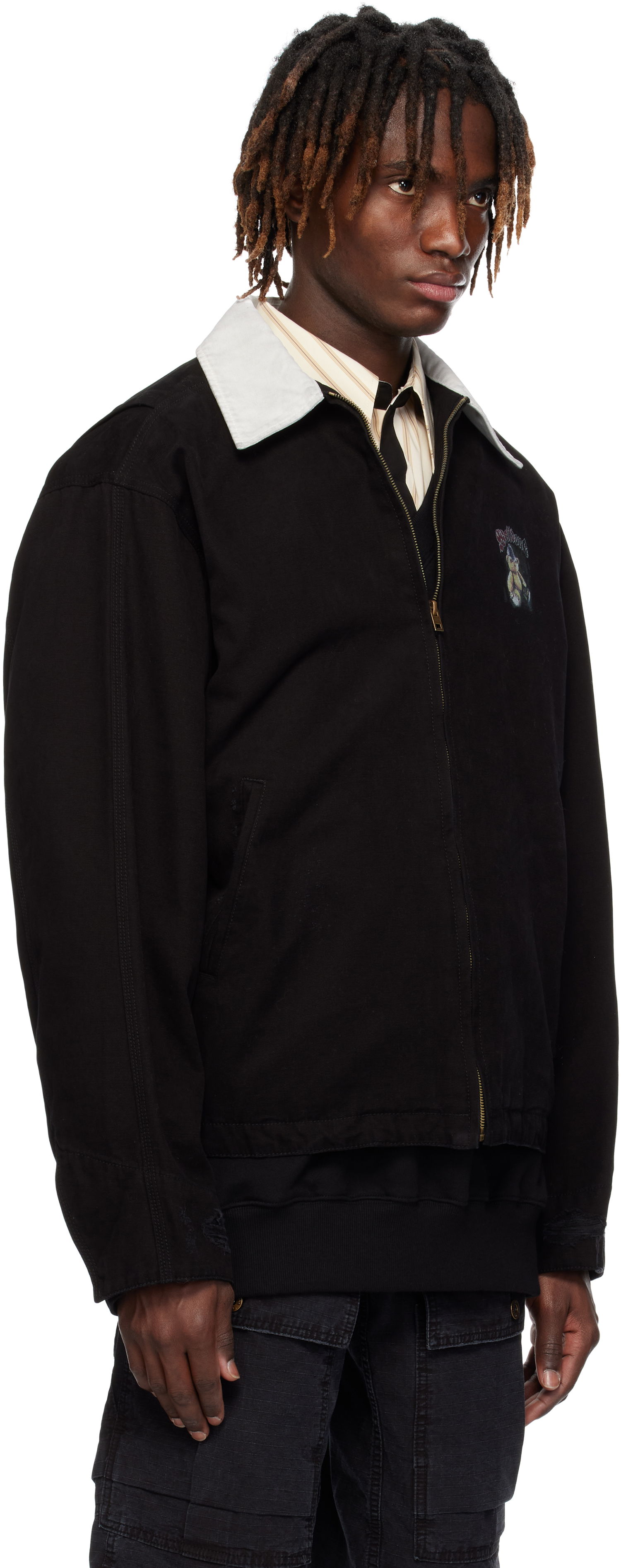 Куртка We11done We11done Punk Teddy Work Jacket чорний | WD-JK0-25-040-U-BK, 1