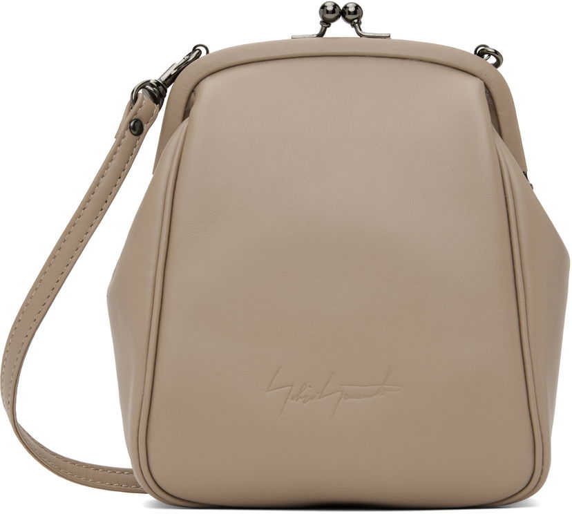 Сумочка Yohji Yamamoto Yohji Yamamoto Clasp Shoulder Bag бежевий | DT-A92-706