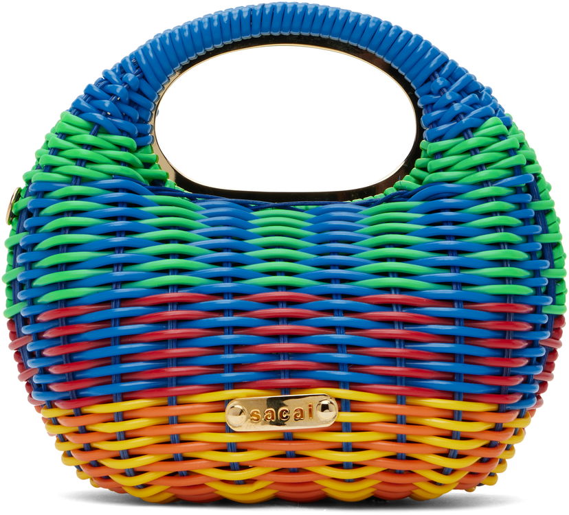 Сумочка sacai Sacai Woven Rainbow Round Bag Різнокольоровий | S150-01