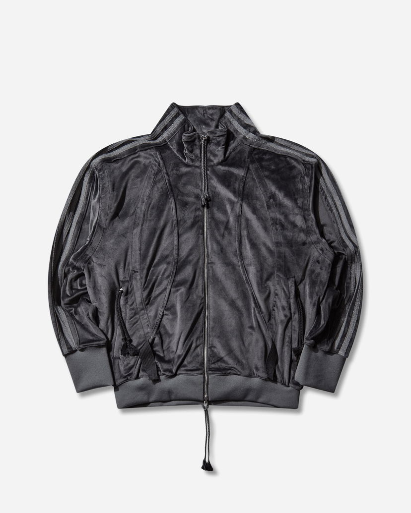 Спортивний костюм adidas Originals Striped Velvet Full-Zip Track Top Сірий | KC0317