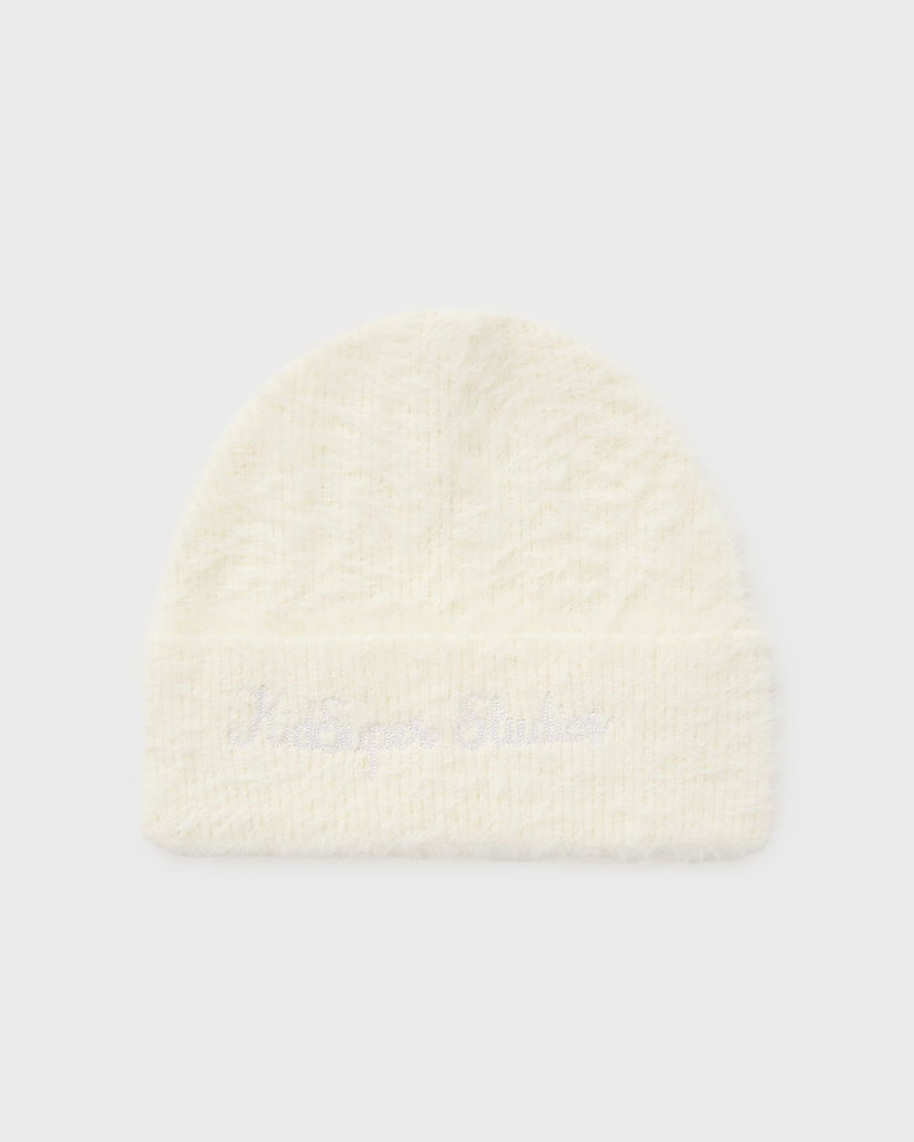 Шапка KidSuper KidSuper Studios Fuzzy Knit Beanie білий | AW24-HDW-13