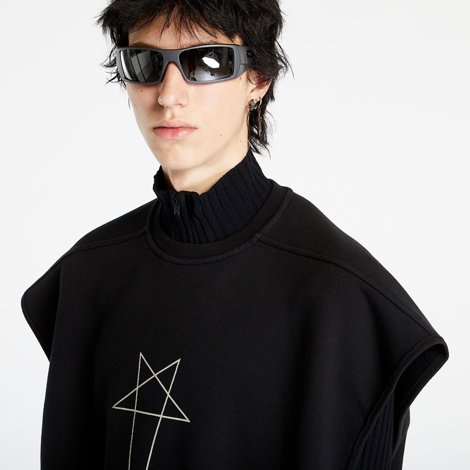 Жилет Rick Owens Sl Jumbo Tatlin Sweat Vest чорний | DU02C5160 FEP3 0908, 1