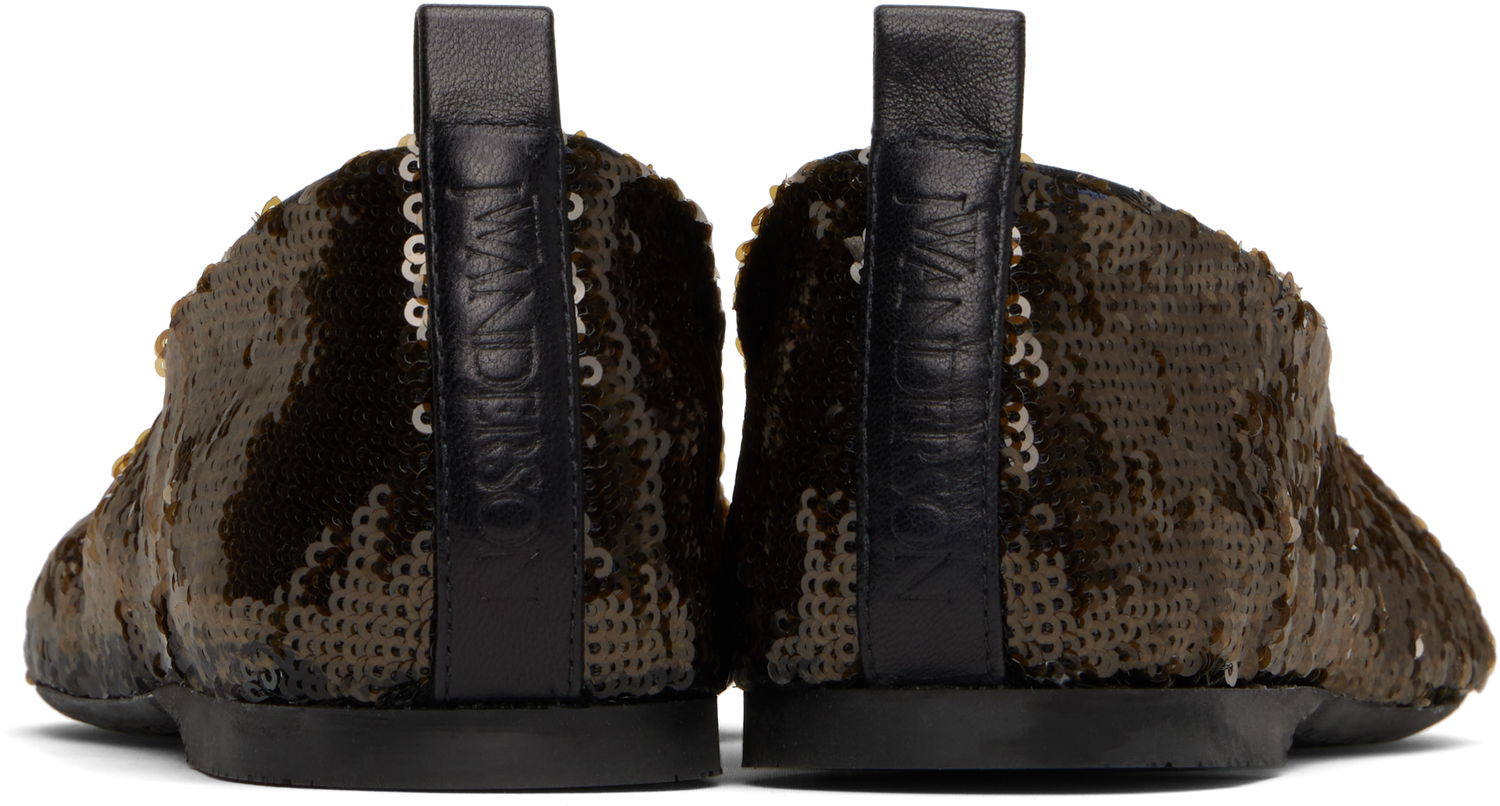 Одяг JW Anderson JW Anderson All-Over Sequin Ballerina Flats Коричневий | BL0034-FA0424, 1