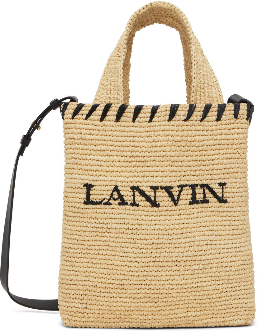 сумка-тоут LANVIN Lanvin Nano Raffia Tote Bag бежевий | LW-BGST01-RAF1-P25