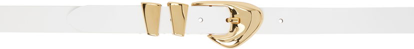 Ремені BY FAR BY FAR Moore Semi Patent Leather Belt білий | 23CRMOOWWHW