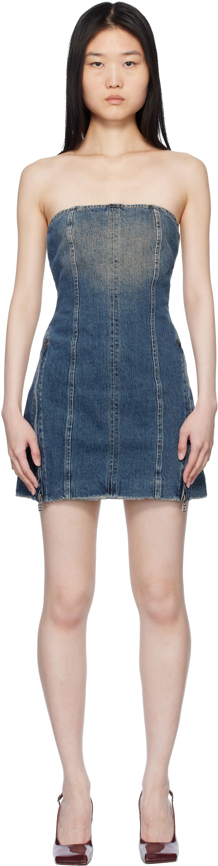 плаття Ksubi Ksubi Avenue Denim Minidress Синій | WPS25DR006