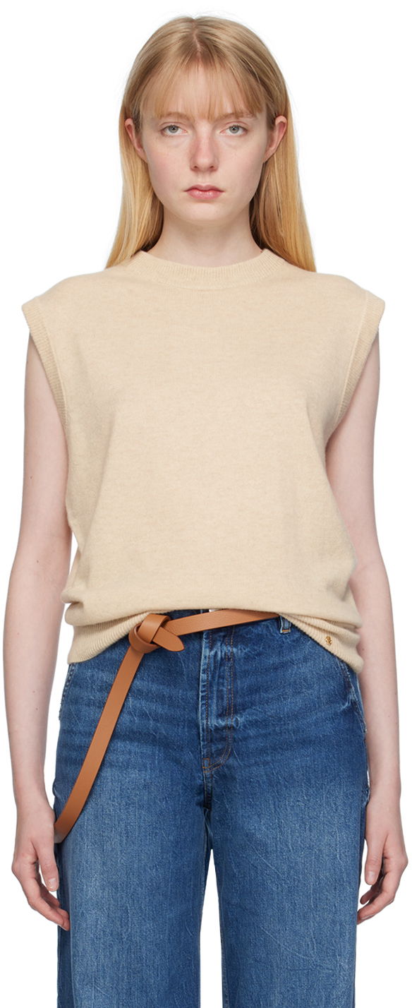 Cветр Anine Bing ANINE BING Ronan Sleeveless Knit Top бежевий | A-09-2331-OMA1