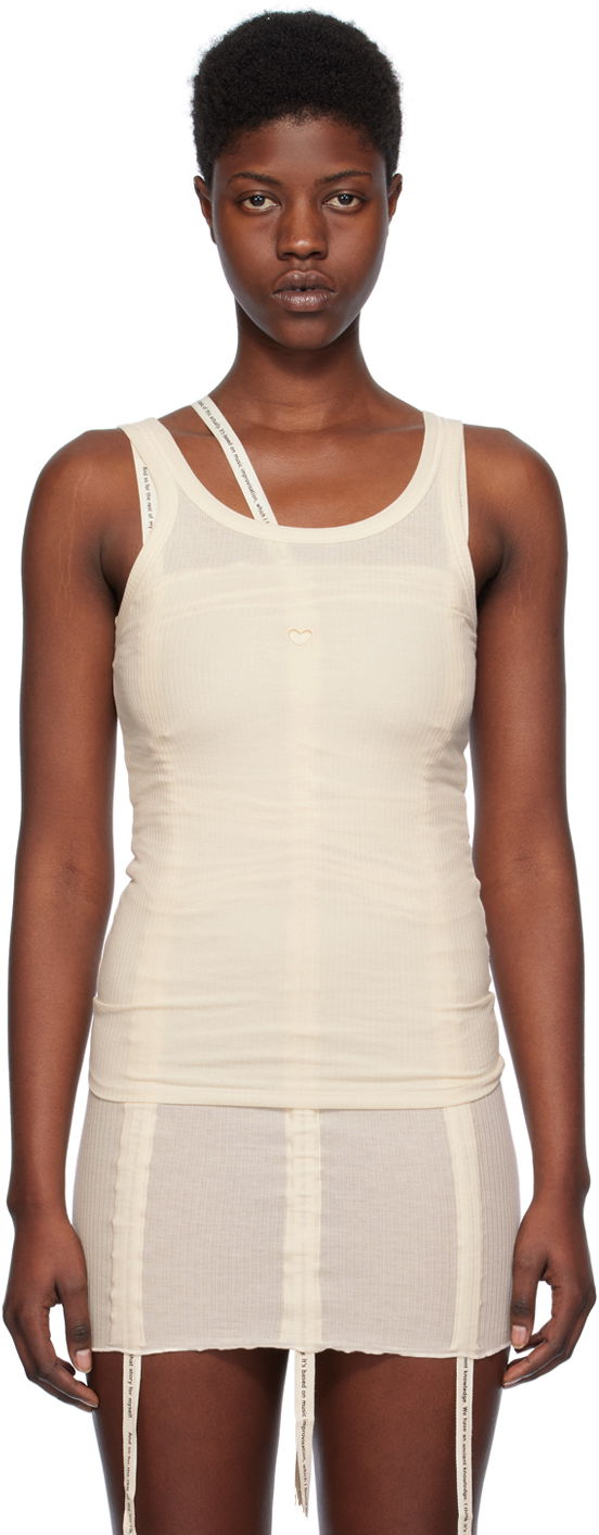 Безрукавка Baserange Slim Heart Tank Top бежевий | TOHT-RB-SP24