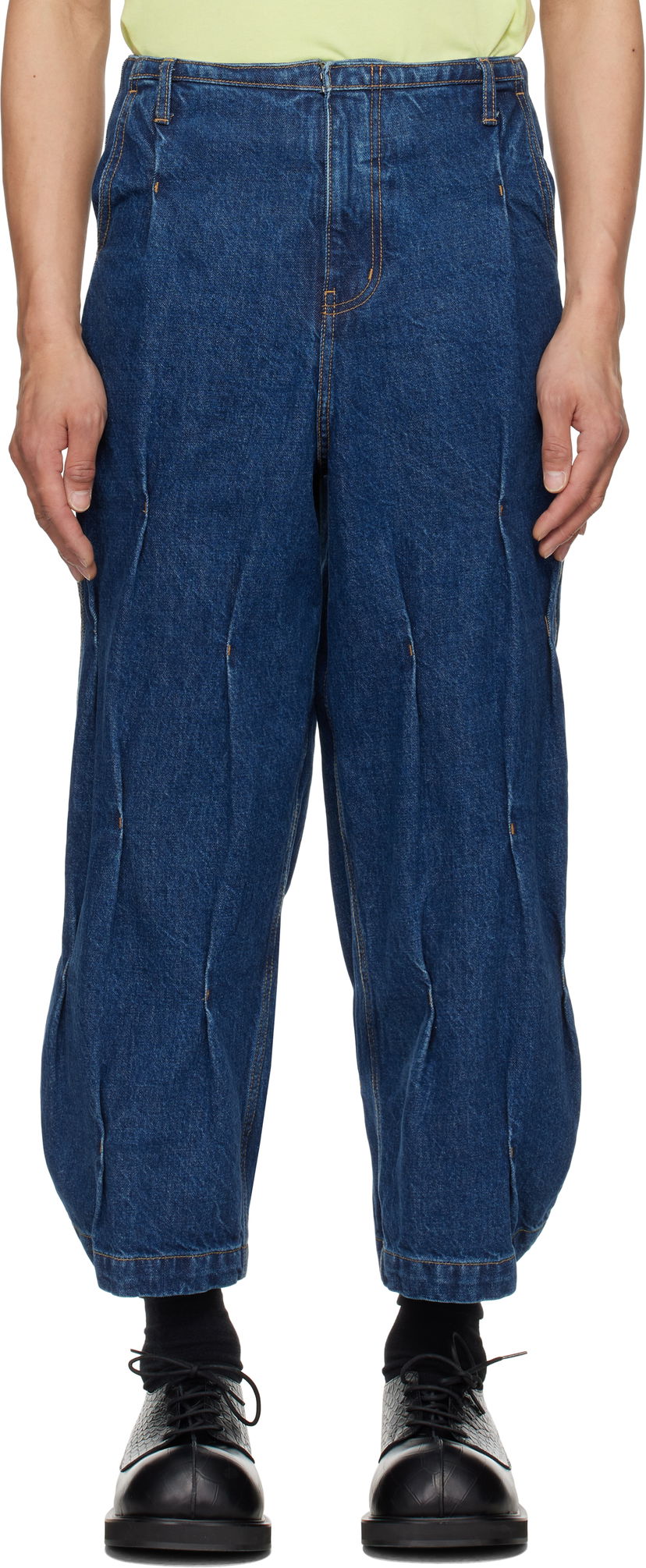 Джинси ADER ERROR ADER error 0103 Sculpted Denim Jeans Синій | BO01SSJE0103BL