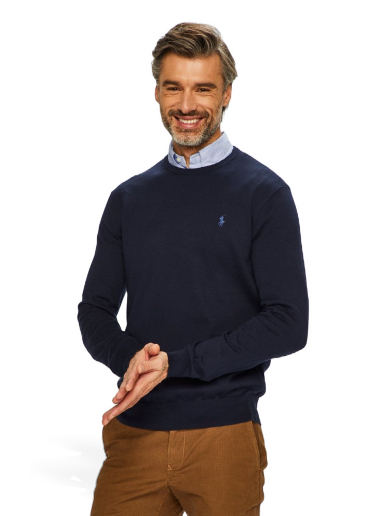 Світшоти Polo by Ralph Lauren Core Regular Fit Sweater темно-синій | 710684957001