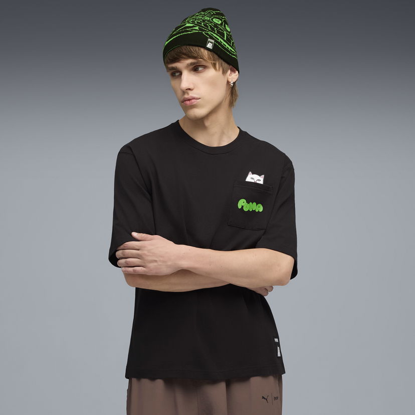 Футболка Puma RIPNDIP Pocket T-Shirt чорний | 633779_01