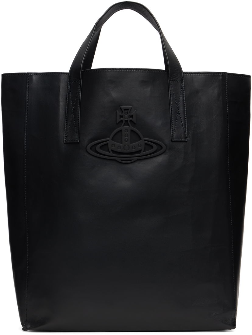 сумка-тоут Vivienne Westwood Vivienne Westwood Sarah Medium Leather Tote чорний | 4D02000BU-L00AN-