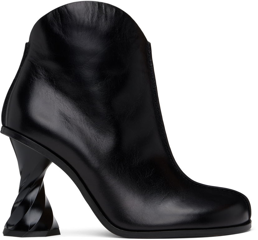 Одяг JW Anderson JW Anderson Twisted Heel Ankle Boots чорний | ANW43211A