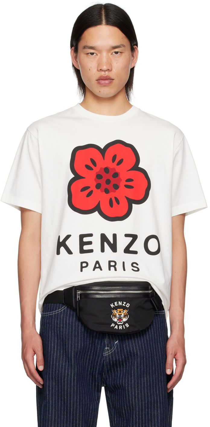 Футболка KENZO White Paris Boke Flower T-Shirt білий | FE65TS4754SO
