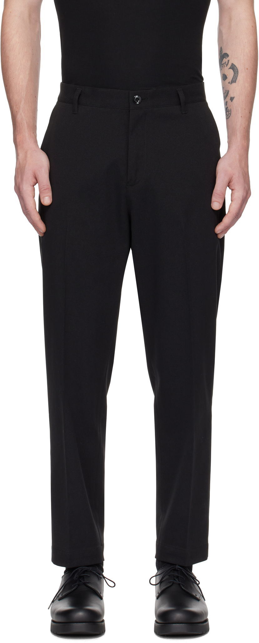 Штани Neighborhood Ankle Trousers чорний | 242ZANH-PTM02