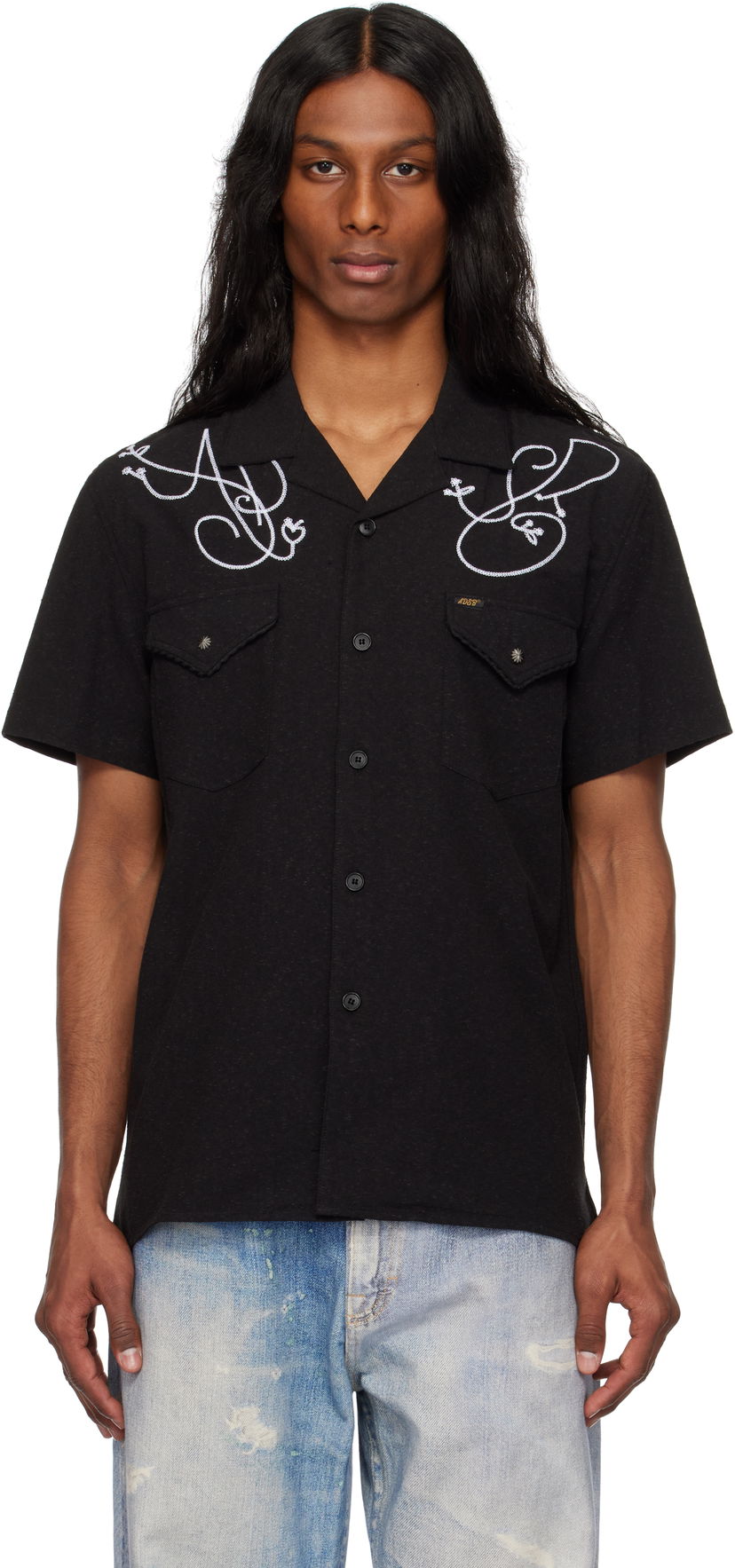 Сорочка Andersson Bell Andersson Bell Chain Embroidered Shirt чорний | atb1280m