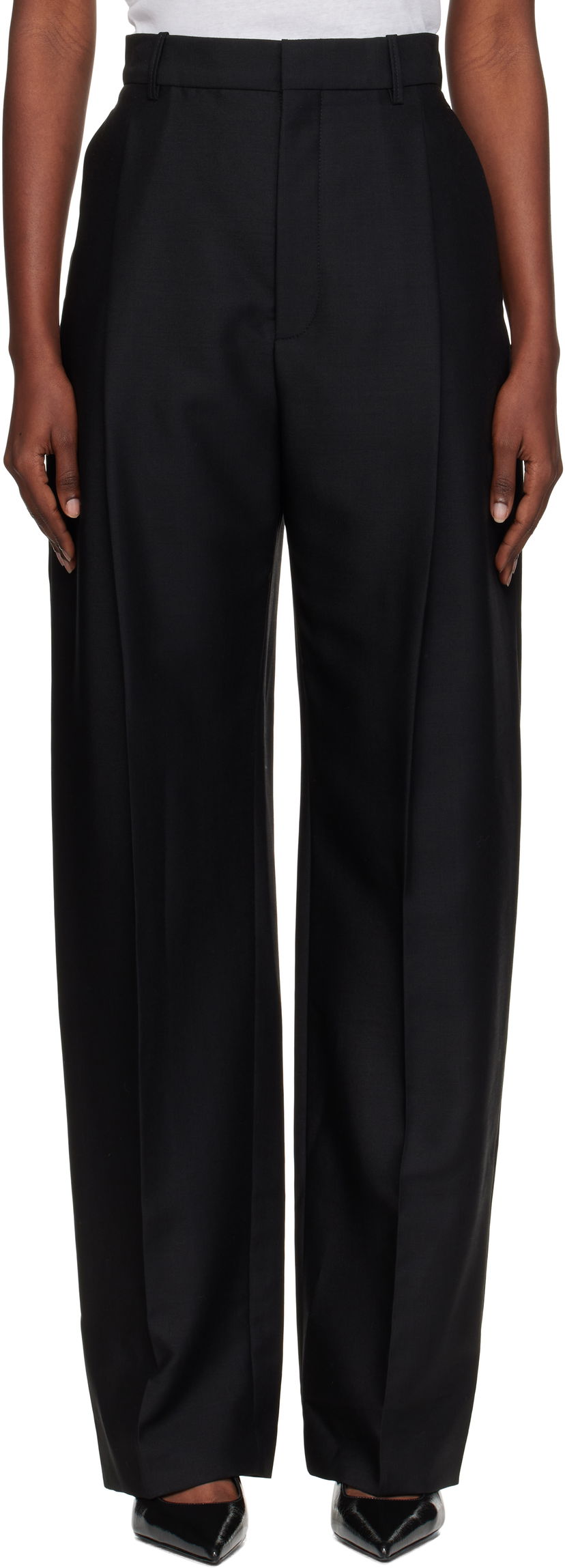 Штани WARDROBE.NYC WARDROBE.NYC Mid Rise Trousers чорний | W2227R20WE